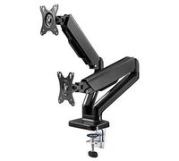 GOOBAY 58531 - Support de table 2 moniteurs, 17''-32'', avec ressort à gaz, noir