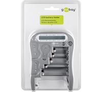 Goobay Testeur de piles LCD, gris - pour piles standard et piles photo, ainsi que toutes les piles bouton courantes