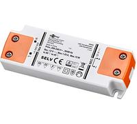 Goobay 30005 Transformateur LED 230V sur 12V - Transformateur LED basse tension pour éclairage LED - charge totale jusqu'à 15 W - 103 x 35,5 x 16 mm, blanc/orange