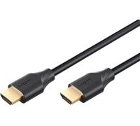 goobay Ultra96 Câble HDMI 16 K 96 Gbit/s, profondeur de couleur jusqu'à 12 bits, pour moniteur TV de jeu, compatible avec PlayStation 5, Xbox Amazon Fire TV, Apple TV, 1 m, noir