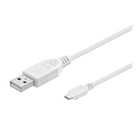 Goobay USB 2.0 A/micro-B 0.15m câble USB 0,15 m USB A Micro-USB B Blanc