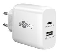 goobay USB-C PD Dual Fast Charger (45 W), Chargeur