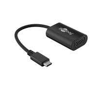 Goobay Câble adaptateur USB-C vers VGA 38531 – 1x USB-C mâle - 1x VGA femelle 0,2 m Noir