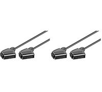 goobay Wentronic 11762-GB Câble 0.6 m Noir (Lot de 2)