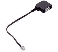 goobay Wentronic Adaptateur téléphone (RJ11 mâle vers Prise TAE F Femelle) Noir