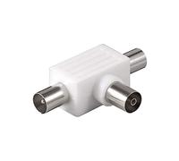 goobay Wentronic Répartiteur Appareils (TV) coaxial (2 x connecteur mâle vers coaxial Raccord)