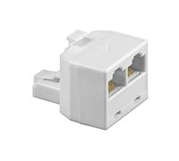 Isdn T-Adapteur 2 X Rj45 Jack 1 X Rj45 Plug, White