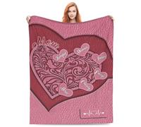 GOOBRRL Couverture personnalisée pour Petits cœurs de Grand-mère 1 à 15 Noms Couverture pour Grand-mère Couverture pour Petit cœur de Maman Cadeau Couverture personnalisée,Style 11