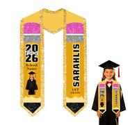 GOOBRRL Étole de remise de diplôme personnalisée pour la e 2026 - Cadeau de félicitations, S2., 130*8.5cm/51*3.3inch