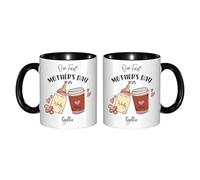 GOOBRRL Tasse personnalisée « Our First Mother's Day Together » avec nom personnalisé pour nouveau-né tasse à café Happy 1st Mother's Day New Mommy Coffee Cup First Time Mom Tasse en céramique Cadeau