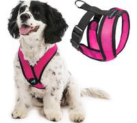 Gooby Comfort X Head in Harness Harnais Anti-Traction, Structure en X brevetée sans étranglement, pour Chiens Moyens ou Petits, Utilisation en intérieur et en extérieur, Rose Fuchsia, M