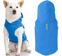 GOOBY Every Day Gilet en Polaire pour Chien par Temps Froid avec Capuche pour Petits Chiens, Taille S, Bleu