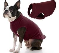 Gooby - Gilet en Polaire Extensible, Pull en Polaire pour Chien, Bordeaux, Longueur XL (16")
