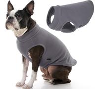 Gooby - Gilet en Polaire Extensible, Pull en Polaire pour Chien, Gris, Large Longueur (13")