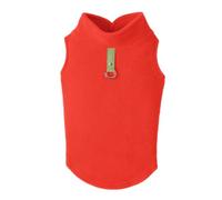 Gooby Gilet Polaire, Pull en Polaire pour Petit Chien avec Anneau Laisse, Citrouille, Taille L