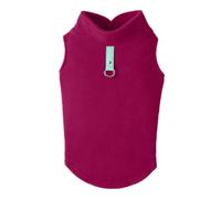 Gooby - Gilet Polaire, Pull en Polaire pour Petit Chien avec Anneau Laisse, Fuchsia, Taille XS