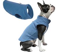 GOOBY - Gilet Polaire, Pull en Polaire pour Petit Chien avec Anneau pour Laisse, Bleu, Taille XS