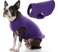 Gooby - Gilet Polaire Stretch - Pull - Veste Polaire - Pull pour Chien - Violet - Taille XL (40,6 cm)