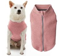 Gooby Pull en Microfibre Polaire pour Chien - Rose, Taille XS - Veste Chaude en Microfibre Douce Double Couche sans Anneau pour Laisse - Pull d'hiver pour Chiens de Petite et Moyenne Taille