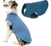 GOOBY Pull en Polaire Extensible, Gilet pour Chiens, Bleu Acier, Taille 4XL