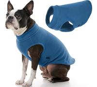 GOOBY Pull en Polaire Extensible, Gilet pour Chiens, Bleu Acier, Taille XL