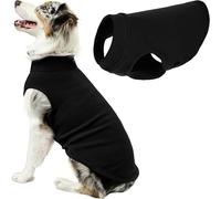 GOOBY Gilet à Enfiler en Polaire Extensible pour Chien par Temps Froid, Taille 5XL, Noir