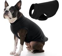 GOOBY Pull en Polaire Super Extensible pour Chien, débardeur Chaud pour Chiens de Petite à Grande Taille, Noir, Taille XL