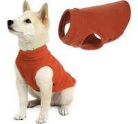 Gooby Pull en Polaire Super Extensible pour Chien, débardeur Chaud pour Chiens de Petite à Grande Taille, Orange (Pumpkin), Taille M