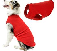 GOOBY Pull en Polaire Super Extensible pour Chien, débardeur Chaud pour Chiens de Petite à Grande Taille, Rouge, Taille 6XL
