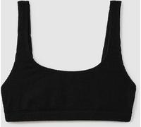 Good American Good American Black Always Fits Textured High Rise Bikini Bottoms