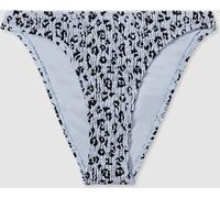 Good American Good American Blue Print Good American Textured Leopard Print Bikini Bottoms