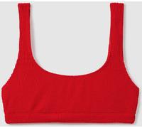 Good American Good American Bright Red Good American Always Fits Textured Bikini Bottoms