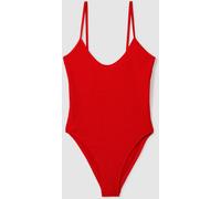 Good American Good American Bright Red Good American Always Fits Textured Swimsuit