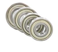 Good Bearing 6200 6201 6202 6203 6204 6205 6206 6207 Roulements à billes à gorge profonde en acier chromé à faible bruit avec joint métallique ZZ(6201 ZZ 2pcs)