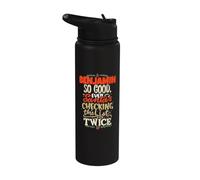 Good Benjamin Père Noël dicton drôle Benjamin Nom Benjamin Stainless Steel Insulated Water Bottle