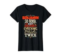 Good Benjamin Père Noël Dicton drôle Benjamin Nom Benjamin T-Shirt Graphique avec Valeur