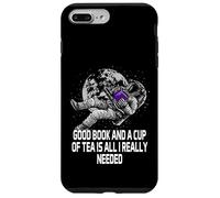 Good Book and a Cup of Tea Reading Worm Littérature Coque pour iPhone 7 Plus/8 Plus