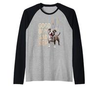 "Good Boy Bad Rep" Amateur Pitbull, race d'intimidation Manche Raglan
