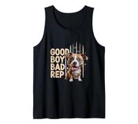 "Good Boy Bad Rep" Pitbull lover, bully breed, dog owner Débardeur