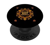 Good Boy Energy Mandala pour Chien PopSockets PopGrip Adhésif