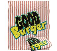 Good Burger 3 Color Logo Plaid Ultra Doux au Toucher Soyeux - 152 x 127 cm