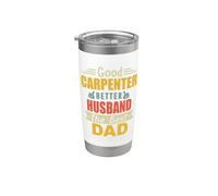 Good Carpenter Better Husband The Best Dad For Fathers Day Gobelet isotherme en acier inoxydable double paroi