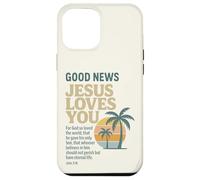 Good Christian News Jesus Loves You Verse de la Bible Jean Coque pour iPhone 12 Pro Max