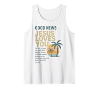 Good Christian News Jesus Loves You Verse de la Bible Jean Débardeur