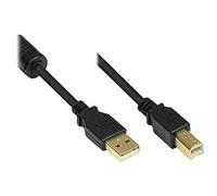 Good Connections 2510-025 connecteur/câble d'imprimante USB 2.0 mâle A vers mâle B, 0,25 m Gris USB 2.0 - Premium 5,00 m Noir