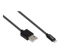 Good Connections 2510-AL005S Good Connections USB2.0 Kabel A-Lightning MFI schw. 0,5m
