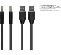 Good Connections 2831-AA010S Good Connections USB 3.2 Gen.2 Kabel A-A schwarz 1m