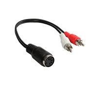 Good Connections AD-2CS5B Adaptateur Audio 2 x RCA mâle vers fiche DIN 5 Broches Noir 0,2 m