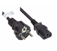 Good Connections Câble d'alimentation 1,5 m Fiche E+F (CEE 7/7) vers IEC C13 - Noir