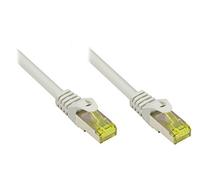 Good Connections Câble Ethernet LAN Cat.5e Snagless RNS, SF/UTP, 100 MHz, compatible Gigabit (réseau Ethernet 10/100/1000 Base-T) pour panneau de brassage, commutateur, routeur, modem gris 1 m